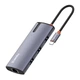 Порт-репликатор ColorWay Docking Station USB-C 6-в-1 Type C PD 100W/USB3.0х3/USB2.0/RJ45 (CW-HUB03) - изображение 4