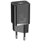Зарядное устройство Baseus 1xUSB 25W (USB-C) + Cable Type-C black (TZCCSUP-L01) - изображение 1