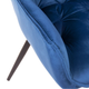Krzesło do kuchni i salonu HOMLA 802978 FLOSSI 57 x 63 x 84 cm Welurowe Granatowe (5904183802978) - obraz 6