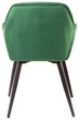 Krzesło do kuchni i salonu HOMLA 999172 FLOSSI 57 x 63 x 84 cm Welurowe Zielone (5902869999172) - obraz 4