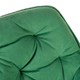Krzesło do kuchni i salonu HOMLA 999172 FLOSSI 57 x 63 x 84 cm Welurowe Zielone (5902869999172) - obraz 6