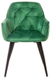 Krzesło do kuchni i salonu HOMLA 999172 FLOSSI 57 x 63 x 84 cm Welurowe Zielone (5902869999172) - obraz 2