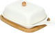 Maselniczka Homla Fincan porcelanowa z bambusową podstawką 22 cm (5902869958339) - obraz 2