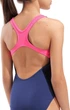 Купальник слитный для девочек Arena Logo Swimsuit Swim Pro (UPF 50+) 140 см Темно-синий,розовый (010287-590-140) - изображение 7