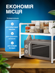 Полка этажерка стеллаж для микроволновки BW GTM Органайзер для кухни подставка для микроволновки Белая - изображение 2