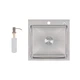 Мийка для кухні інтегрована Lidz Handmade H5050 (LDH5050BRU35375) Brushed Steel 3,0/1,0 мм - зображення 1