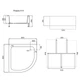 Душевой поддон Lidz KAPIELKA ST80x80x26 с панелью - изображение 2