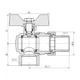 Кран кульовий «Американка» Thermo Alliance Forte 3/4" кутовий SF221W20 - зображення 2