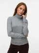 Гольф-водолазка женская Vero Moda 10300472 S Medium grey (5715730593689) - изображение 1