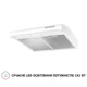 Біла кухонна витяжка Perfelli PL 5144 W LED, плоска стандартна, під навісну шафу, шириною 50см - зображення 6