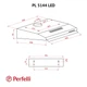 Простая кухонная вытяжка Perfelli PL 5144 I LED, нерж. сталь, плоская стандартная, под навесной шкаф, 50 см - изображение 5