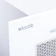 Белая полновстраиваемая сенсорная мощная кухонная вытяжка WEILOR PBSR 52651 GLASS WH 1300 LED Strip, 55 см - изображение 9