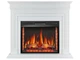 Электрокамин ArtiFlame Pratella AF28S с эффектом живого пламени, обогревом и звуком белый - изображение 2