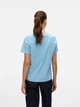 Футболка хлопковая женская Vero Moda 10316991 2XL Airy blue (5715675629689) - изображение 2