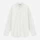 Рубашка хлопковая оверсайз женская Vero Moda 10326181 S Snow white (5715674771259) - изображение 6