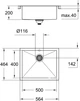 Кухонна мийка Grohe Sink K700 31579SD0 - зображення 6