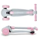 Самокат 3-колесный 2 в 1 Kidwell Jax Gray/Pink (Hubajax03A0) Серый с розовым - изображение 7