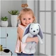 Игрушка мягконабивная Зайка МС 080501-18 серый - изображение 3