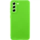Чохол TPU GETMAN Liquid Silk Full Camera для Samsung Galaxy S21 FE Салатовий / Neon Green - зображення 1