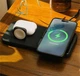 Бездротова зарядна станція Nomad Base One Max Qi2 3-in-1 Charging Hub (3rd Gen) Чорна (NM01571885) - зображення 7
