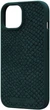 Чохол-накладка Njord Salmon Leather MagSafe Case Green для iPhone 15 (NA51SL02) - зображення 2
