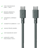 Кабель USB-C to USB-C Native Union Belt Cable Slate Green (1.2 m) (BELT-C-GRN-2-NP) - зображення 2