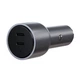 Мережевий зарядний пристрій Satechi 40W Dual USB-C PD Car Charger Space Gray (ST-U2C40CCM) - зображення 2