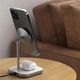Зарядное устройство (беспроводное) Satechi Aluminum 2 in 1 Magnetic Wireless Charging Stand Space Gray - изображение 9
