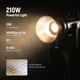 Мощный двухцветный студийный видеосвет NEEWER CB200B 210W Bi-Color LED Video Light (2700-6500K, APP контроль, 2,4G) - изображение 2