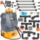 Аккумуляторный садовый опрыскиватель ранцевый Powermat PM0749 PM-OA-20T портативный на спину для распыления огорода сада теплицы дачи бак 20 л до 8 ч работы на аккумуляторе 15 Ач давление 1–4.5 бар мембранный насос - изображение 7