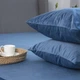 ПростыньТЕП "VELOUR" с резинкой темно-синий, 160x200 - изображение 6