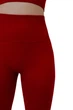 Леггинсы в рубчик с моделирующим швом сзади Leggings Rib Winery S/M Красный - изображение 5