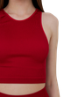 Топ в рубчик женский из микрофибры с открытыми плечами Giulia Halter Top RIB Winery S/M Красный - изображение 4