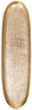 Декоративна таця Homla GIRONA подовжена золота 39 x 12 x 3 см (5904183859170) - зображення 2