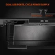 Охладитель-подставка для ноутбука Meetion CP5050 с RGB-подсветкой 9"-19" дюймов Черный - изображение 8