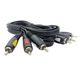 Audio - Video Кабель Cabletech Eco-line 3RCA - 3RCA Cable 1.8м Black - изображение 4