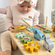 Drewniany stolik edukacyjny Woopie Muzyczny labirynt sensoryczny 5w1 (5906280652685) - obraz 16