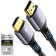 Кабель Stouchi HDMI 2.1 [Certified Ultra High Speed HDMI] 48Gbps 8K@60Hz, 4K@120Hz 1.8м grey (ST-HTH2) - зображення 1