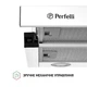 Телескопічна кухонна витяжка Perfelli TL 6212 WH 700 LED, біла вбудована в шафу, висувна, 60 см - зображення 6