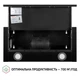 Телескопічна кухонна витяжка Perfelli TL 6212 BL 700 LED, чорна вбудована в шафу, шириною 60 см - зображення 10