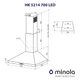 Кухонная вытяжка Minola HK 5214 BL 700 LED, черная купольная пристенная декоративная, шириной 50 см - изображение 5