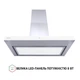 Белая мощная Т-образная кухонная вытяжка Perfelli TS 9635 I/WH 1000 LED, сенсорная декоративная, 90 см - изображение 3