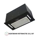 Чорна потужна кухонна витяжка Perfelli BI 5653 BL 1000 LED, вбудована в шафу, шириною 52 см - зображення 2