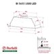 Мощная кухонная вытяжка Perfelli BI 5653 I 1000 LED, нержавеющая сталь, встраиваемая в шкаф, шириной 52 см - изображение 10