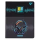 Щоденник шкільний PU інтегральний Headphones А5 40 аркушів Yes (911620) - изображение 1