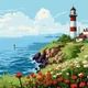 Картина по номерам Маяк на горизонте 30х30 см Идейка (KHO2788) - изображение 3