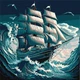 Картина по номерам Шторм на море Идейка 40х40 (KHO2775) - изображение 1