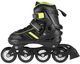 Łyżworolki Nils Extreme NH18191 2 w 1 rozmiar M Czarno-limonowe (5907695591392) - obraz 3