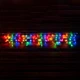 Электрогирлянда-штора LED уличная Yes Fun 80 ламп IP 65 многоцветная белый провод (801169) - изображение 1
