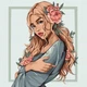 Картина по номерам Цветок весны lien illustration 40х40 Идейка (KHO4895) - изображение 1